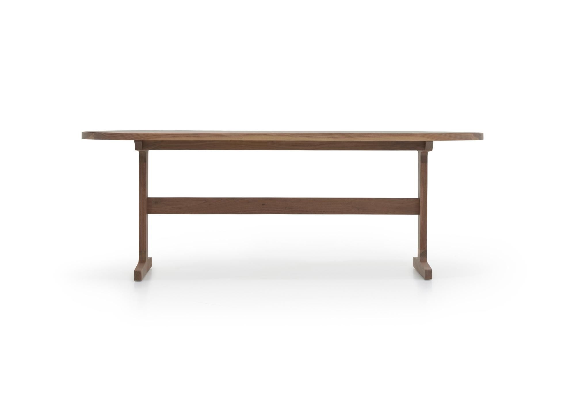 I beam oval dining best sale table